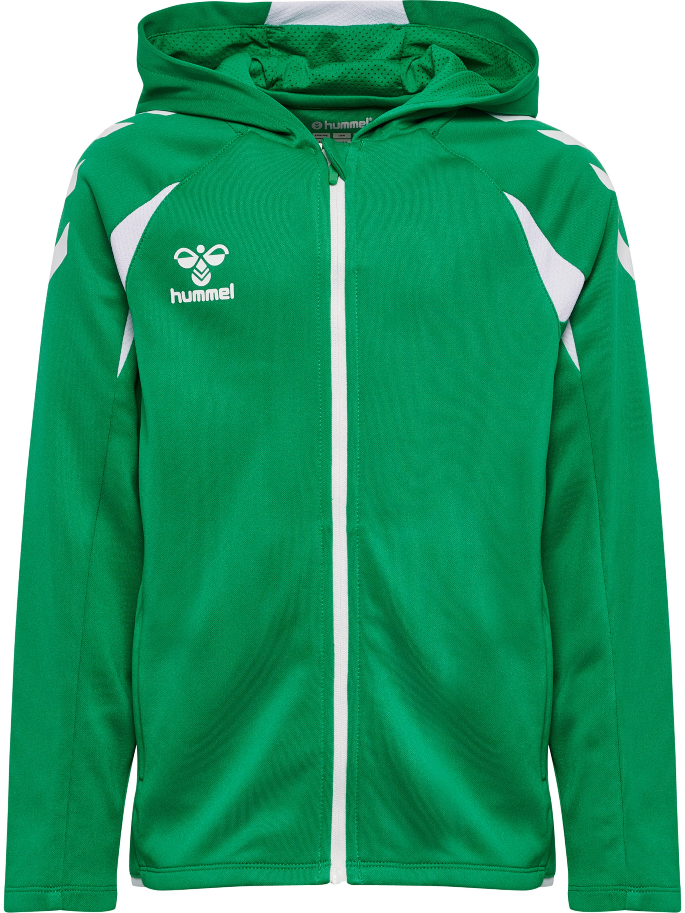 Hummel Sportief sweatvest in Groen: voorkant