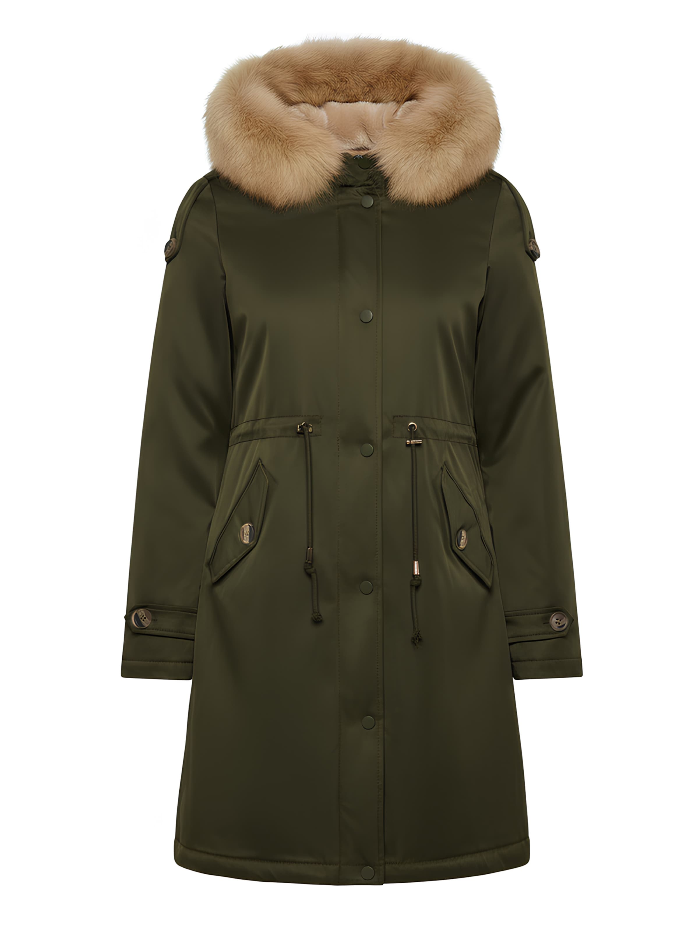 Parka invernale 'Overland Parka N701' di Artika Icewear in verde: frontale
