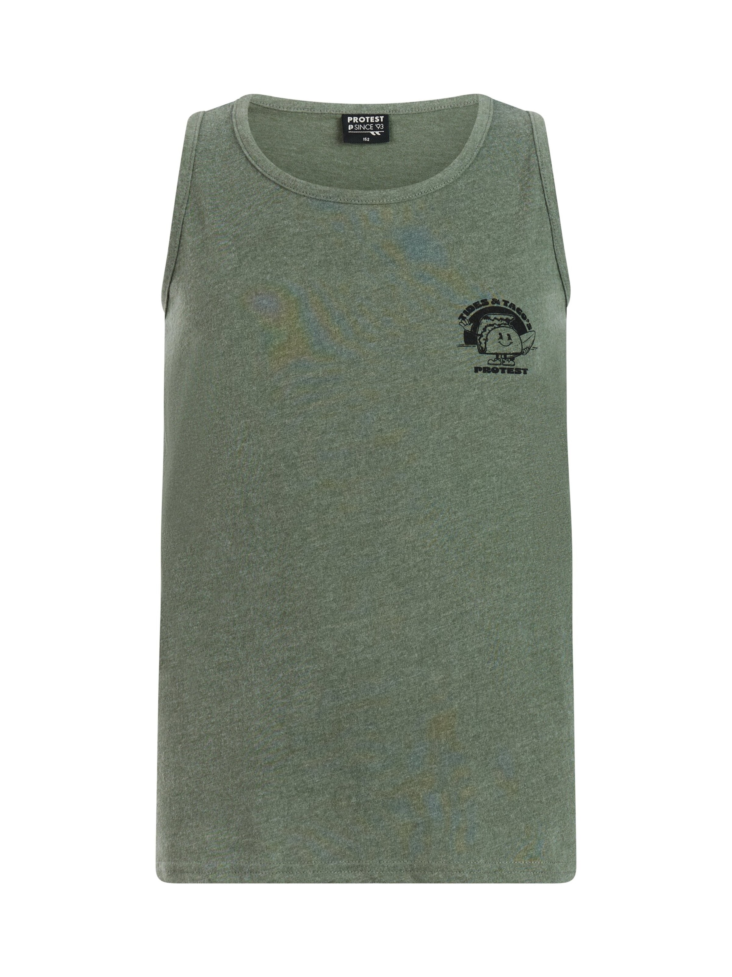 PROTEST Shirt 'PRTRemix JR' in Grün: Vorderseite