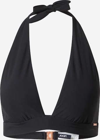 JOOP! Triangel Bikinitop in Zwart: voorkant
