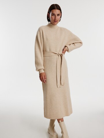 EDITED Jurk 'Silvie' in Beige: voorkant