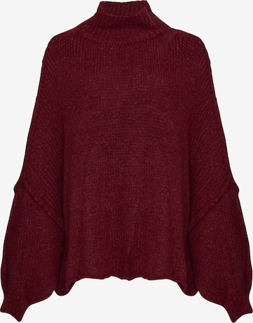 Lilavie Oversized Sweater ' Maraa ' in Red: front