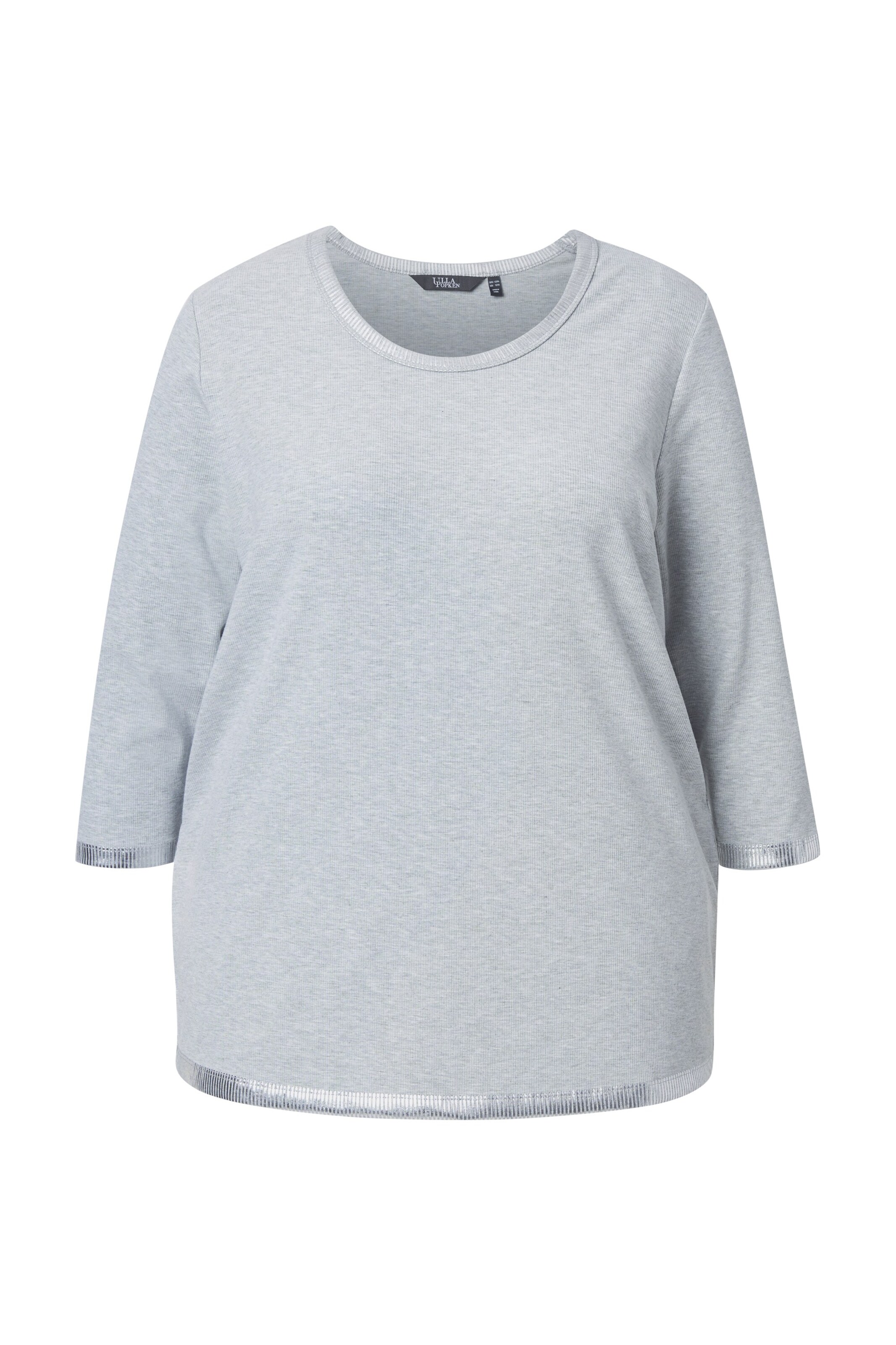 Ulla Popken Shirt in Grijs: voorkant