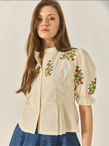 Chemisier Bianco Lucci en beige