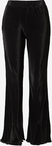 BZR Rozkloszowany krój Spodnie 'Pleata' w kolorze czarny: przód