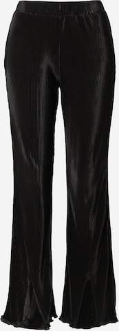 BZR Flared Pants 'Pleata' in Black: front