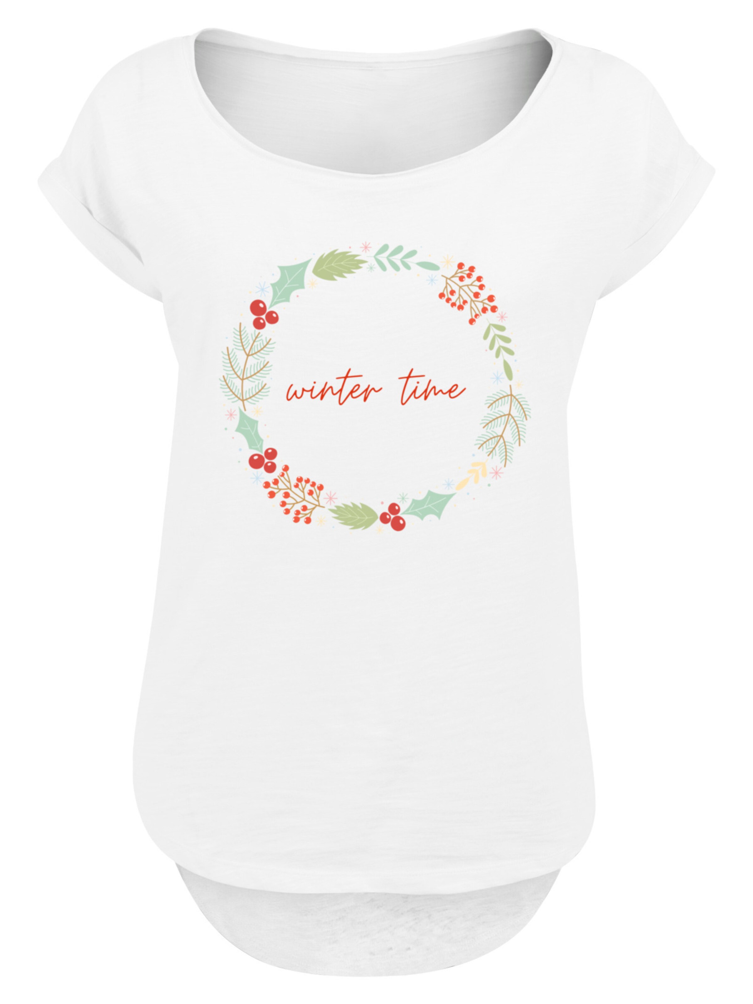 F4NT4STIC Shirt in Wit: voorkant