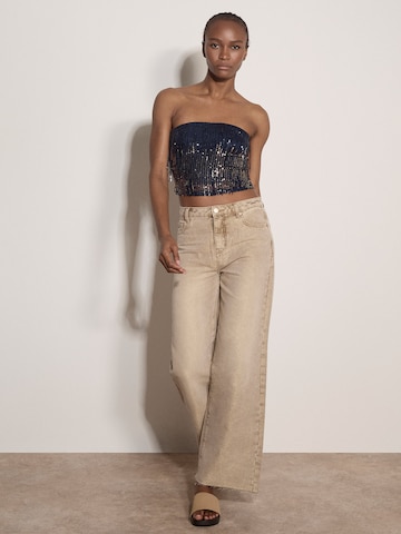 Haut ' ' Apricot en bleu