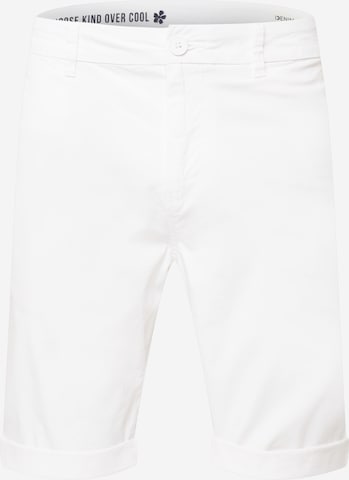 TOM TAILOR DENIM Chino Pants in White: front