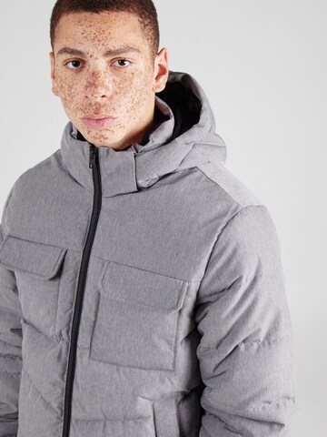 JACK & JONES Winter jacket 'JJBUILD' in Grey