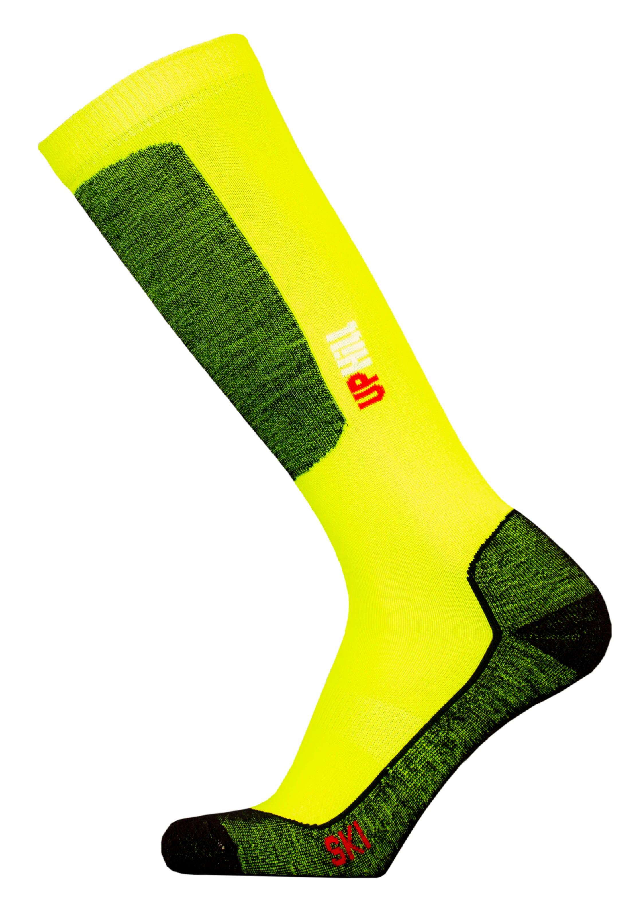 UphillSport Athletic Socks in Yellow: front