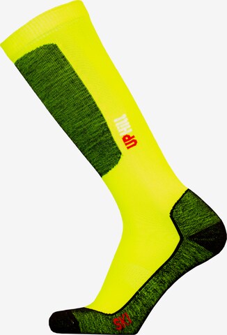 UphillSport Athletic Socks in Yellow: front
