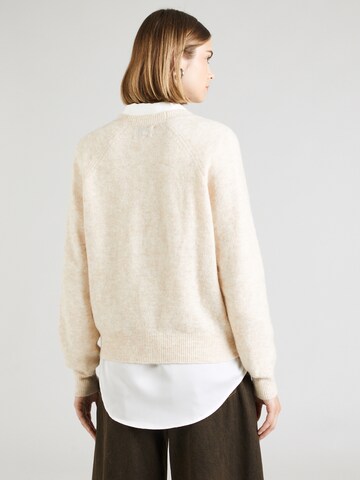 NÜMPH Gebreid vest 'RIETTE' in Beige