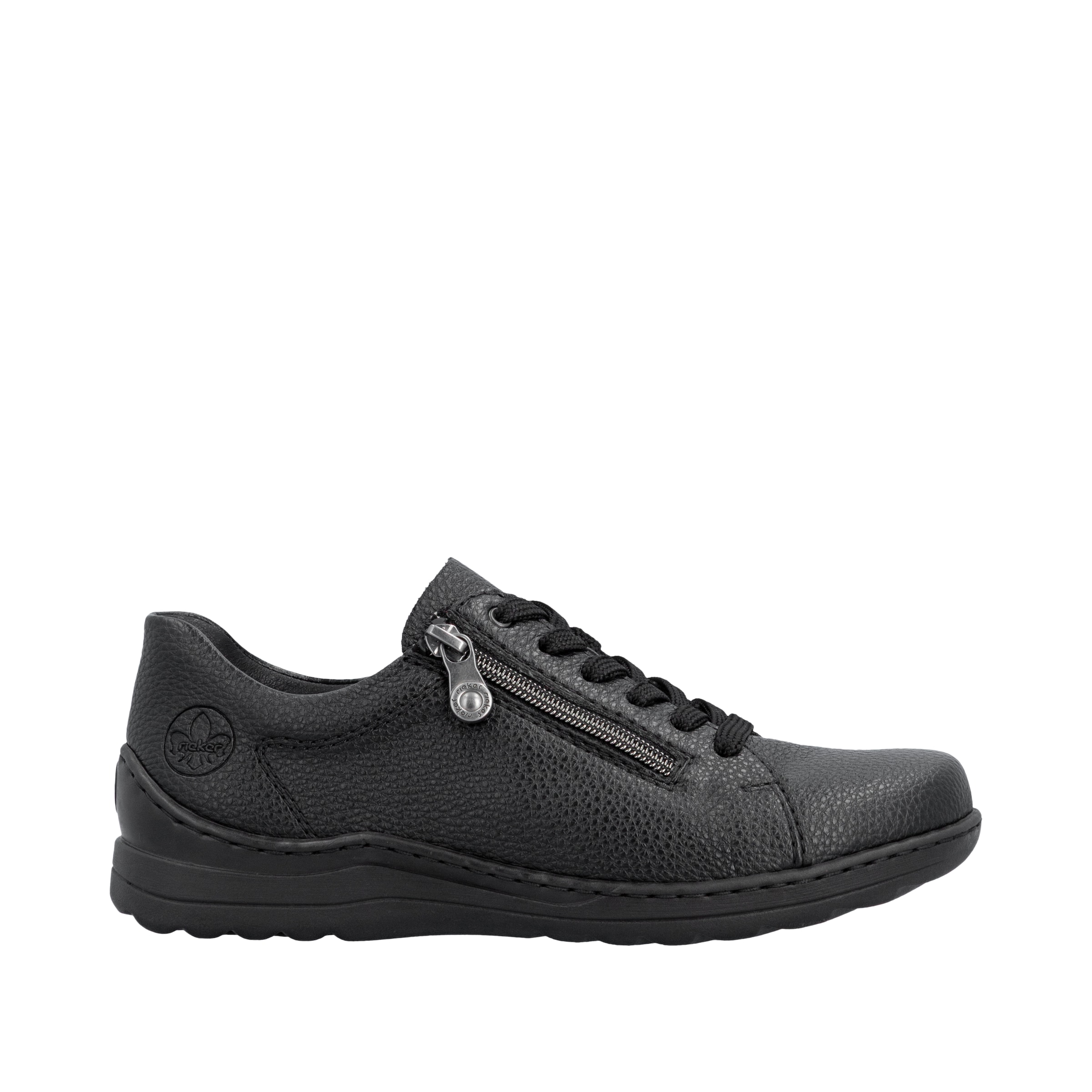 Chaussure à lacets Rieker en noir