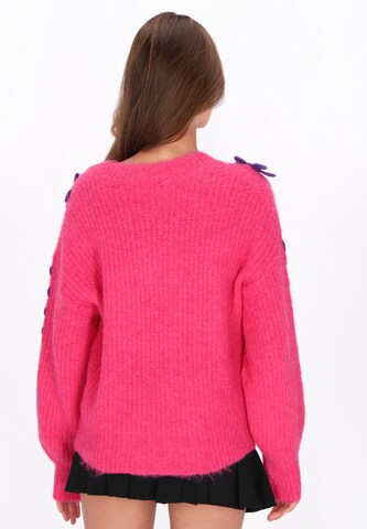 MYMO Υπερμέγεθες πουλόβερ σε ροζ