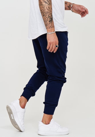 behype Slimfit Sweathose 'JOGGERY' in Blau