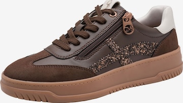 MARCO TOZZI Sneakers laag in Bruin: voorkant