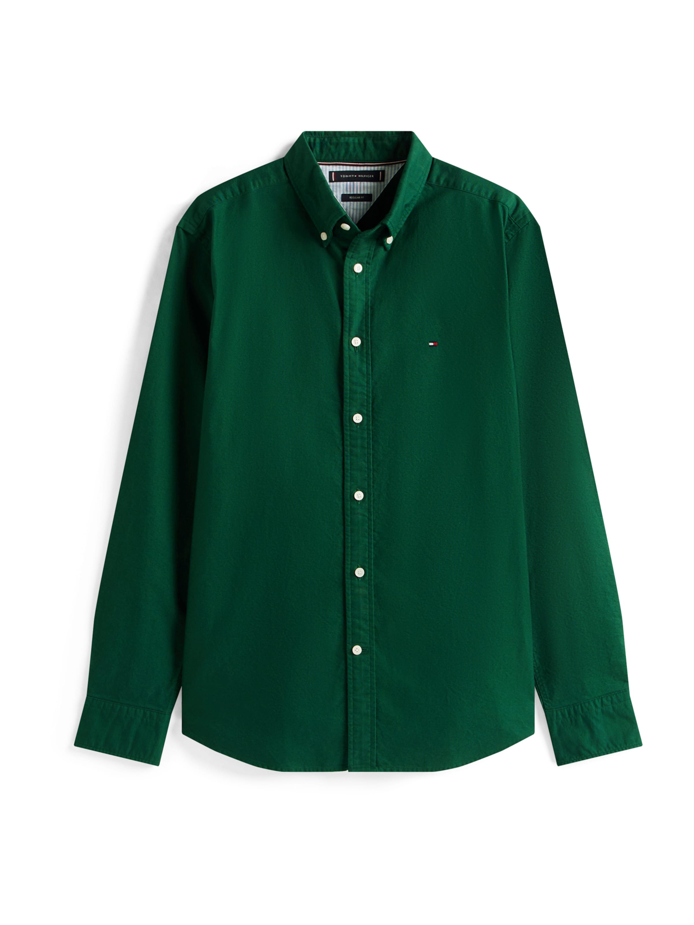 TOMMY HILFIGER Πουκάμισο 'HERITAGE' σε πράσινο: μπροστά