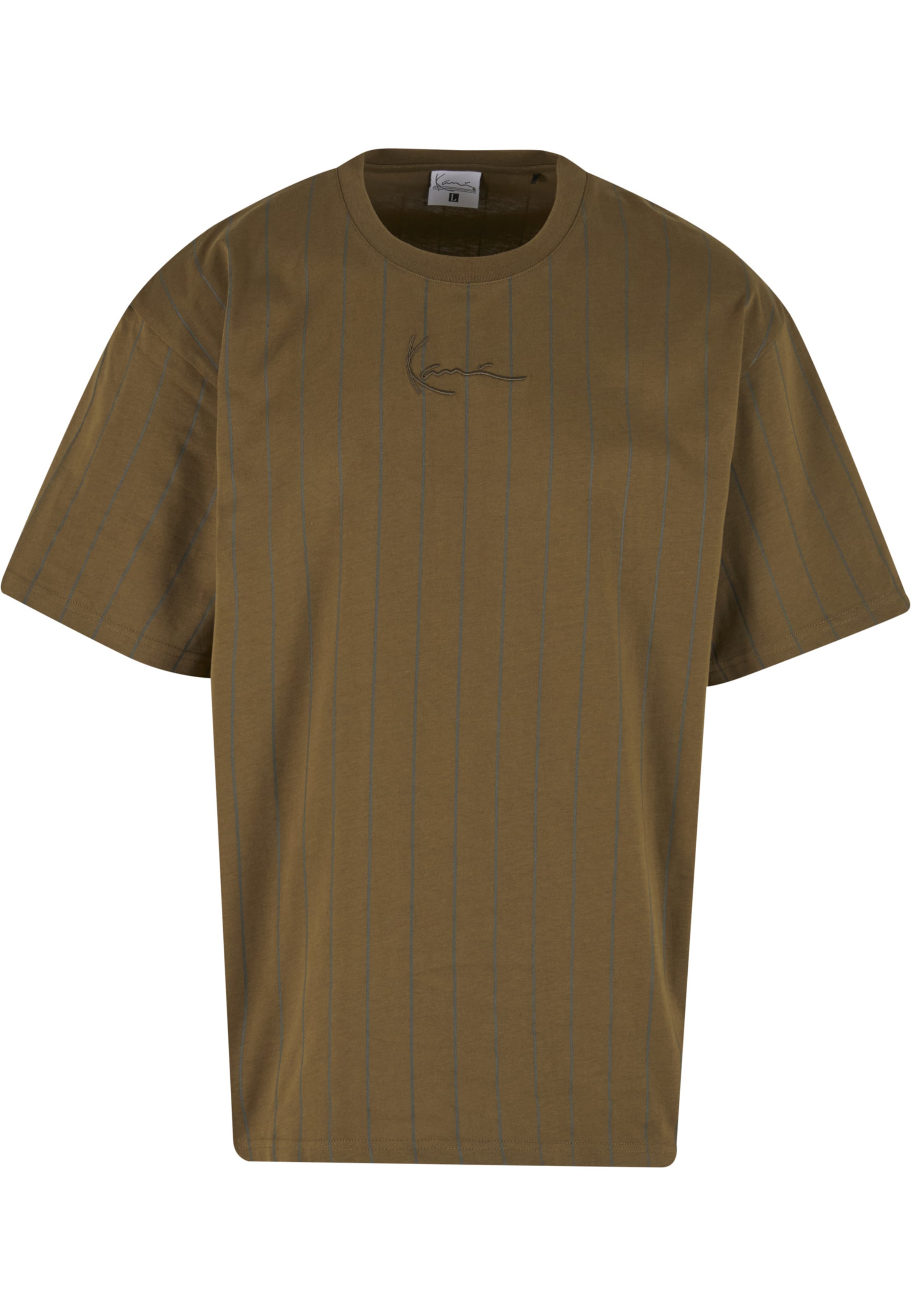 Karl Kani T-Shirt 'Essential' en olive / pétrole, Vue avec produit