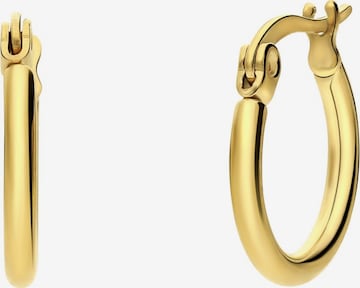 Lucardi Ohrringe 'Glitzerndes Basic' in Gold: Vorderseite