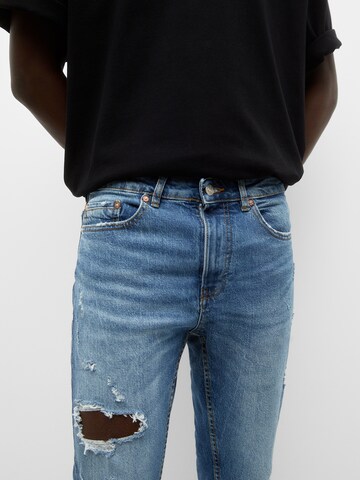 Pull&Bear Regular Jeans in Blau