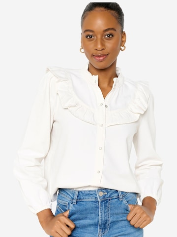 LolaLiza Blouse in White: front