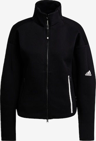 Veste de survêtement ADIDAS SPORTSWEAR en noir