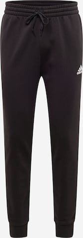 Effilé Pantalon de sport 'Essentials' ADIDAS SPORTSWEAR en noir : devant