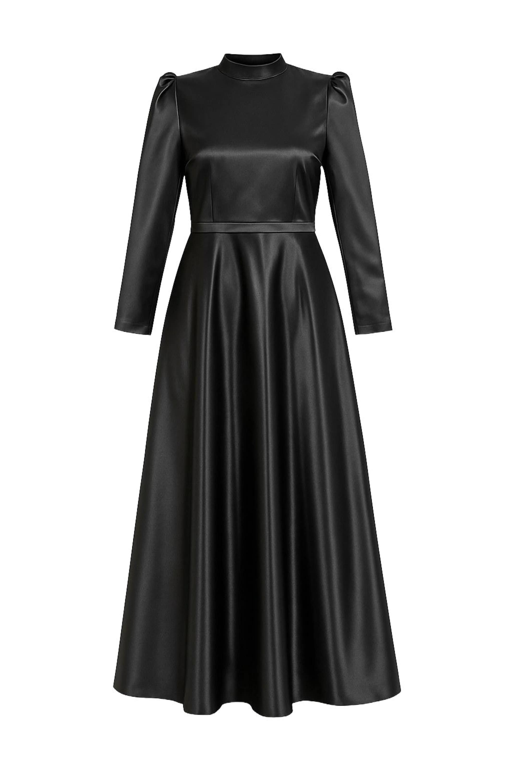 MODAMIHRAM Jurk in Zwart: voorkant