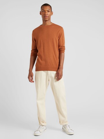 JACK & JONES Sweater 'JJEEmil' in Brown