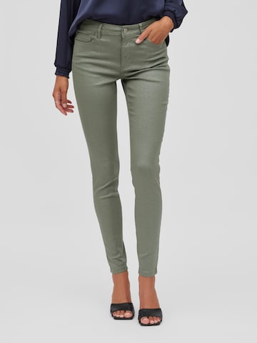 VILA Skinny Jeans in Groen: voorkant