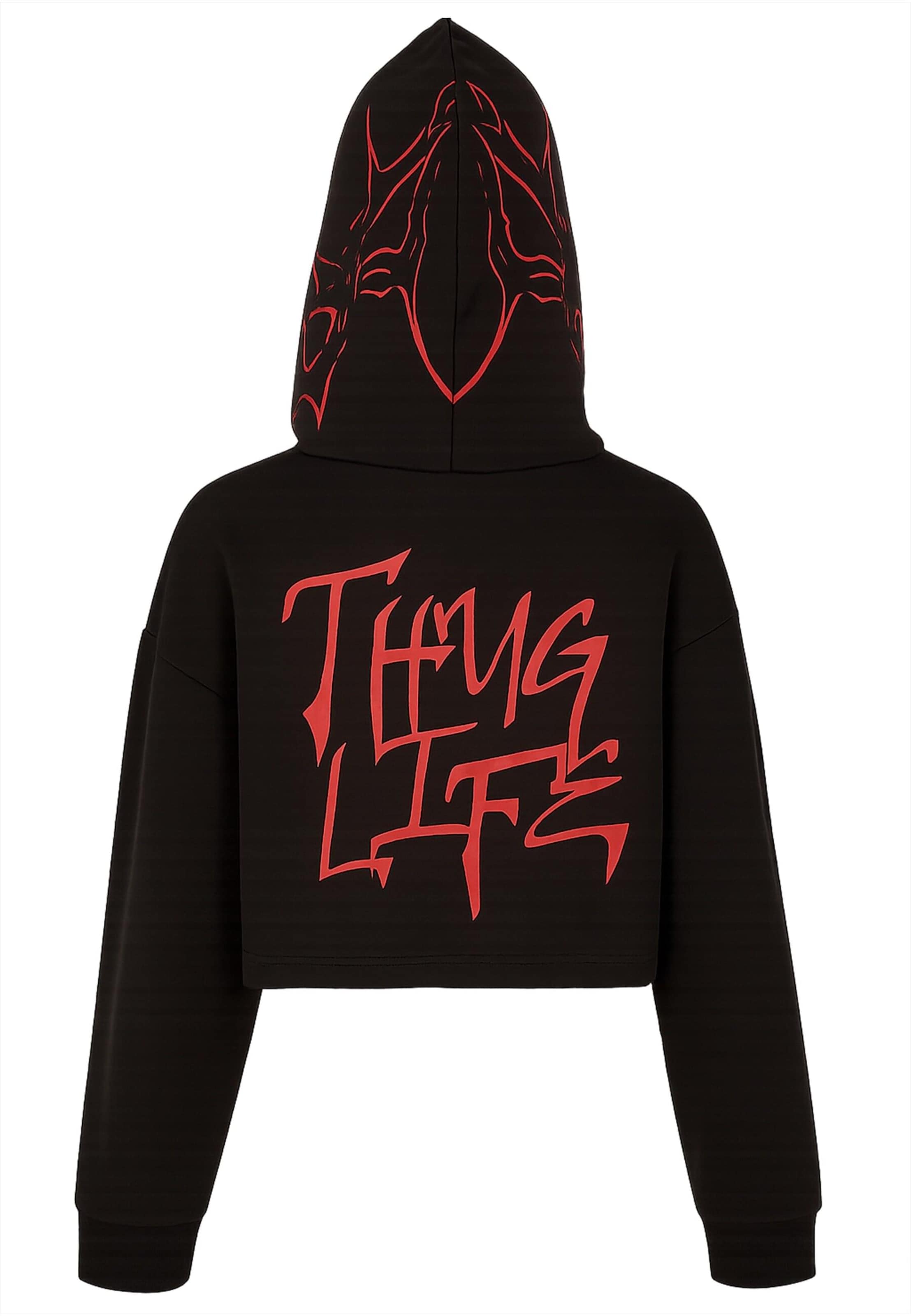 Thug Life Sweatshirt in Black
