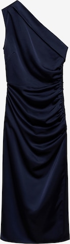 MANGO Вечерна рокля 'Safron' в синьо: отпред