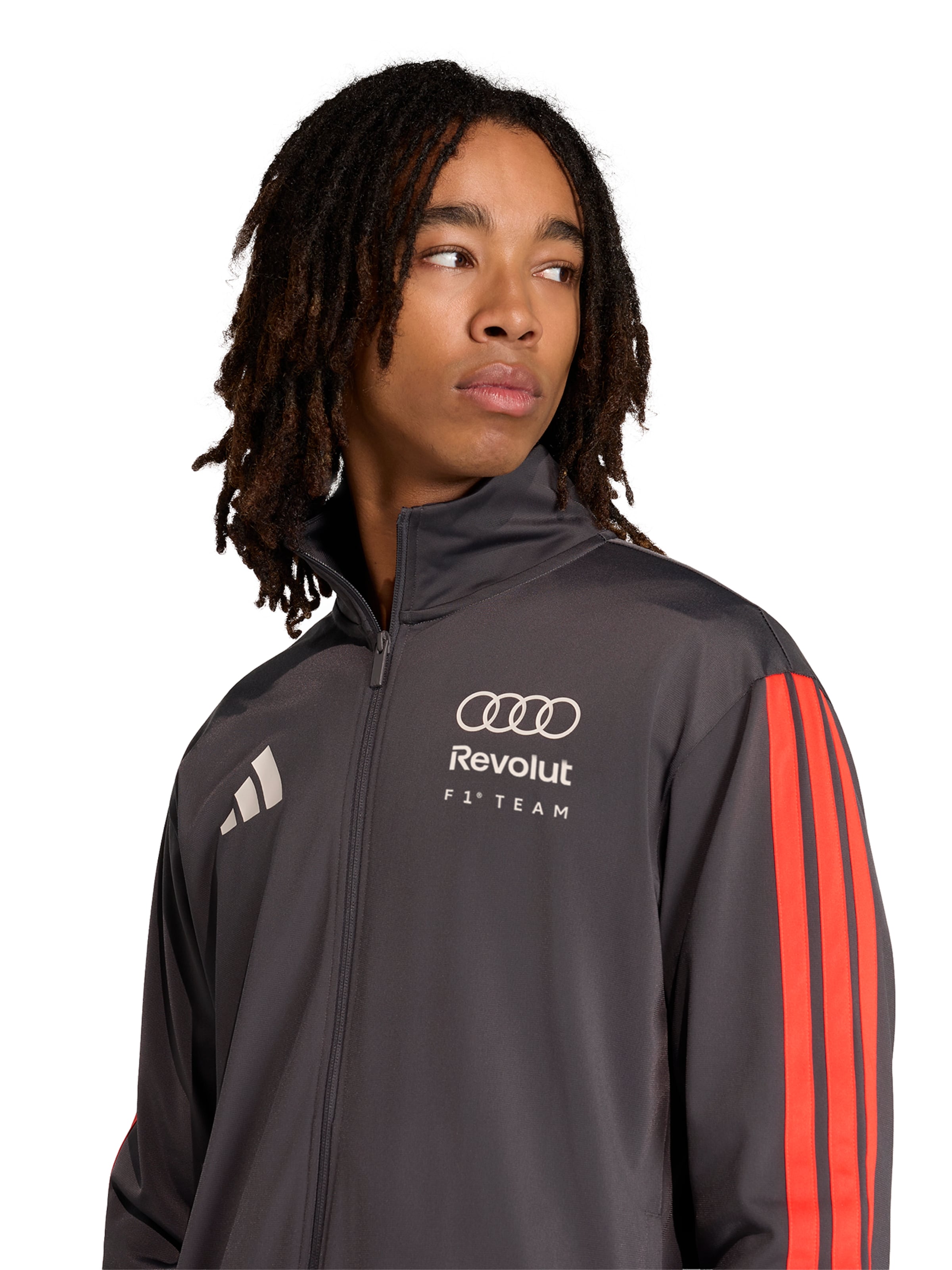 ADIDAS SPORTSWEAR Sportsweatjacke 'AU DNA TT' in Grau