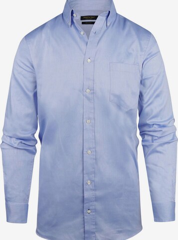 Coupe regular Chemise Steppin' out en bleu : devant