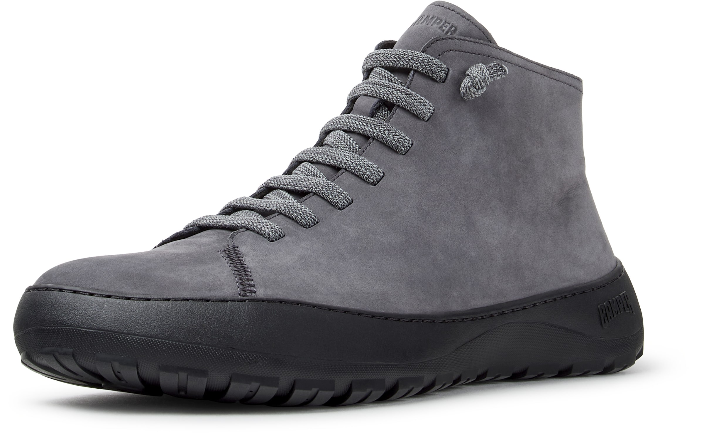 CAMPER - Botas com atacadores ' Peu Serra ' em cinzento: frente
