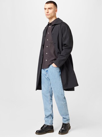 WEEKDAY Regular fit Button Up Shirt in Black