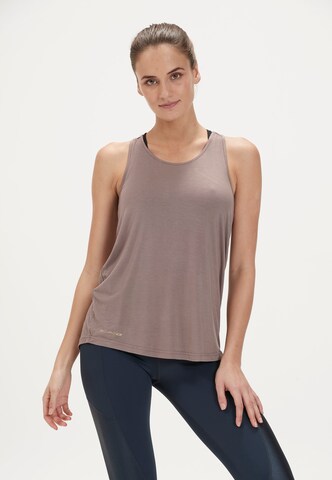 ENDURANCE Sports Top 'Siva' in Brown: front