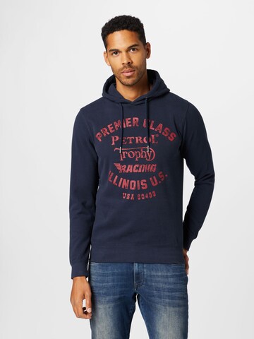 Petrol Industries Sweatshirt in Blauw: voorkant