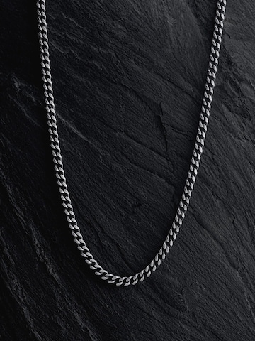 REYTEL Necklace 'CURB' in Silver: front