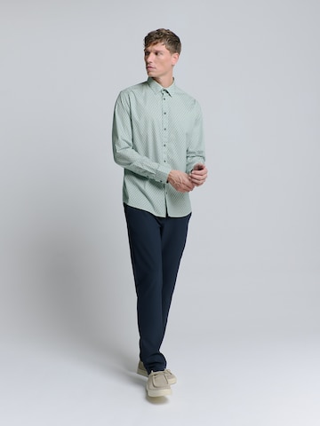 No Excess Slim fit Overhemd in Groen