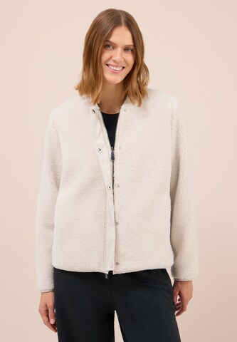 CECIL Fleece Jacket in Beige: front