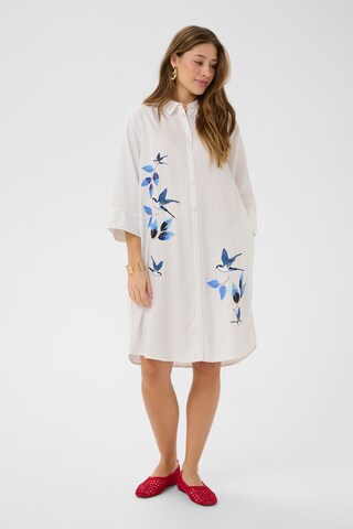 Cream Shirt Dress 'CRSilje' in White