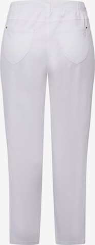 Coupe slim Pantalon Ulla Popken en blanc