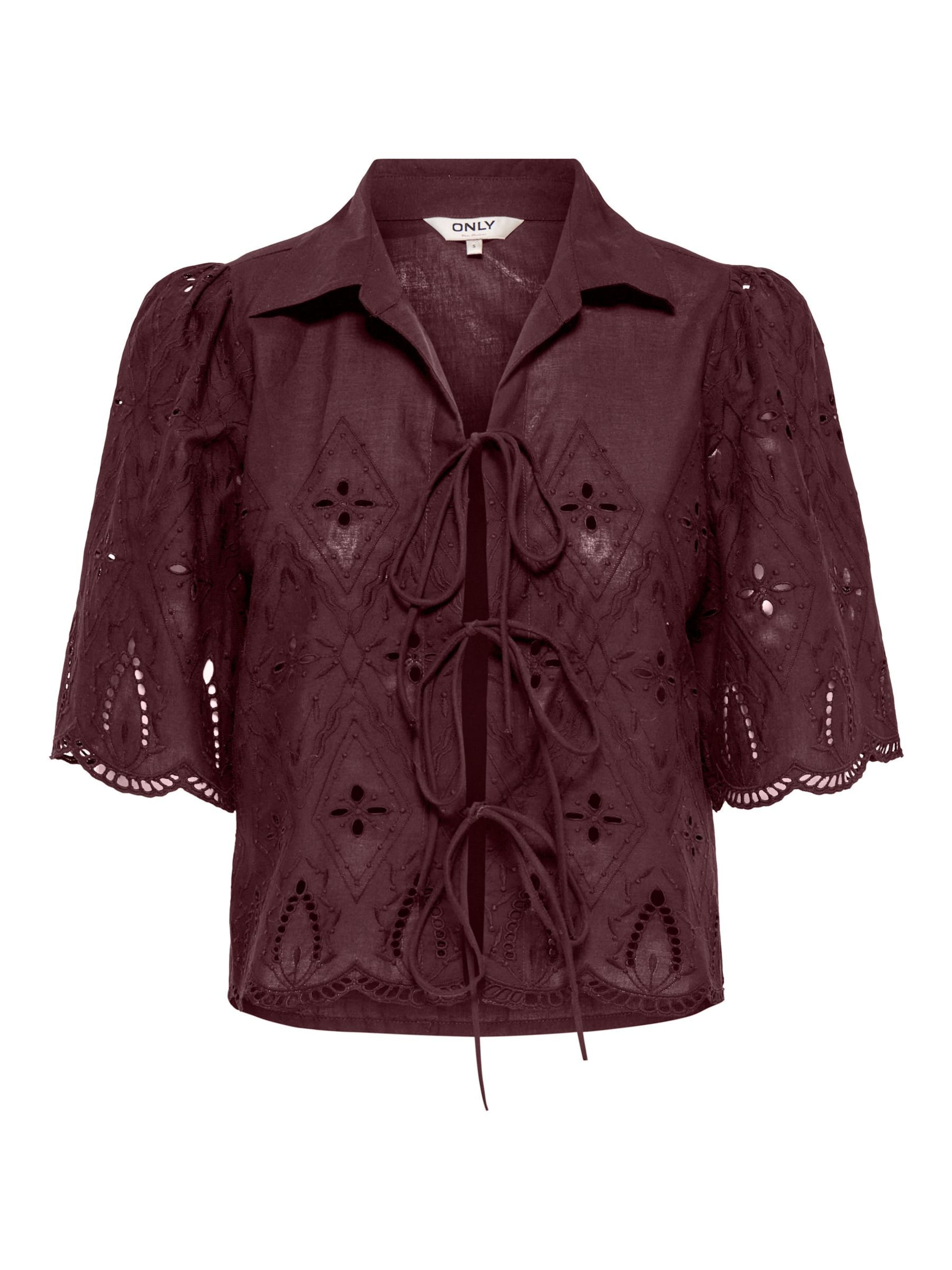 ONLY Bluse 'ONLFRANI' in Braun: Vorderseite