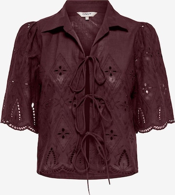 ONLY Bluse 'ONLFRANI' in Braun: Vorderseite