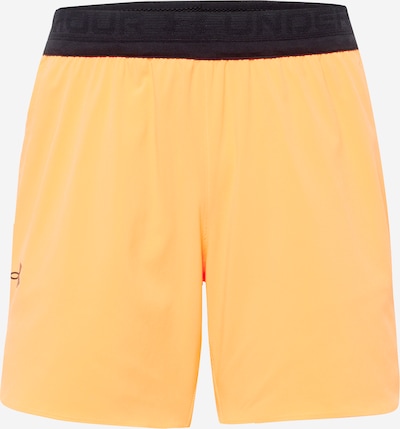 UNDER ARMOUR Workout Pants 'Peak' in Light orange / Black, Item view