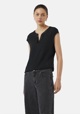 COMMA Shirt in Zwart: voorkant