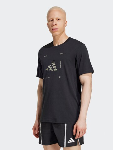 ADIDAS PERFORMANCE Funktionsshirt in Schwarz: Vorderseite