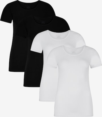 Maillot de corps Bamboo basics en noir : devant